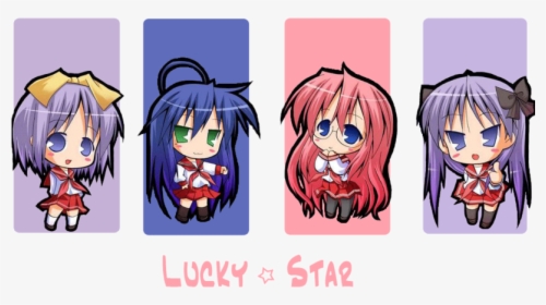 Lucky Star Chibi Characters, HD Png Download, Free Download
