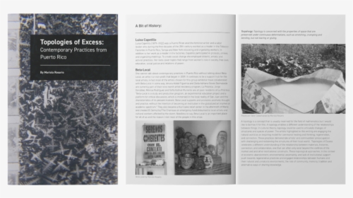 Topologies Of Excess Exhibit Booklet For The Harold, HD Png Download, Free Download