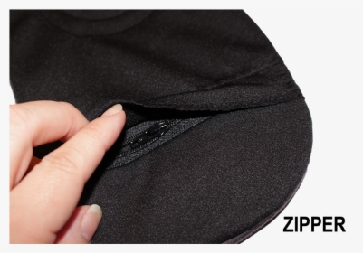 Enclosed Pocket Flip-out Pocket Zipper Pocket Velcro - Leather, HD Png Download, Free Download