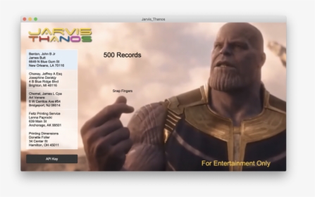 Thanos D, HD Png Download, Free Download
