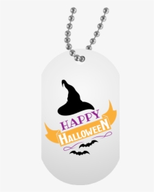 Happy Halloween White Dog Tag Necklace - My Son Never Forget That I Love You, HD Png Download, Free Download