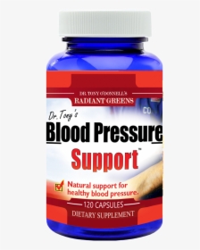 Tony"s Blood Pressure Support 120 Capsules, Dr - Bottle, HD Png Download, Free Download
