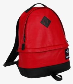 Supreme X North Face Leather Backpack , Png Download - Supreme North Face Backpack Red, Transparent Png, Free Download