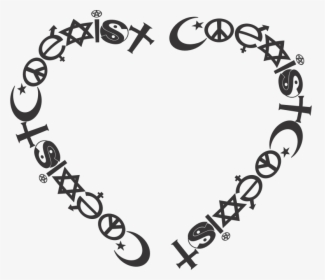 Coexist Heart - Coexist, HD Png Download, Free Download