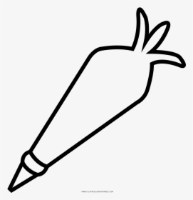 Frosting Bag Coloring Page - Line Art, HD Png Download, Free Download