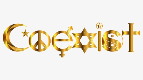 Clipart - Gold Coexist Symbol No Background, HD Png Download, Free Download