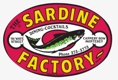 Sardine Factory"   Class="img Responsive True Size - Sardine Factory Logo Monterey, HD Png Download, Free Download