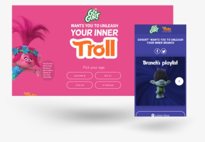 Trolls - Gogurt Trolls, HD Png Download, Free Download