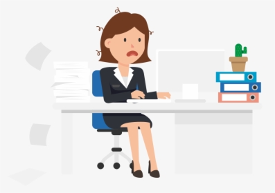 Working At Desk Animation, HD Png Download, Free Download