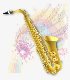 Transparent Saxophone Vector Png - Clipart Transparent Background Saxophone, Png Download, Free Download
