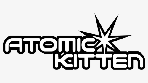 Atomic Kitten Logo Black And White - Atomic Kitten, HD Png Download, Free Download