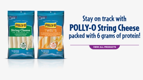 Stay On Track With The Polly-o String Cheese You Know - Spiral String Cheese, HD Png Download, Free Download