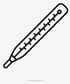 Medical Thermometer Coloring Page - Drawing, HD Png Download, Free Download