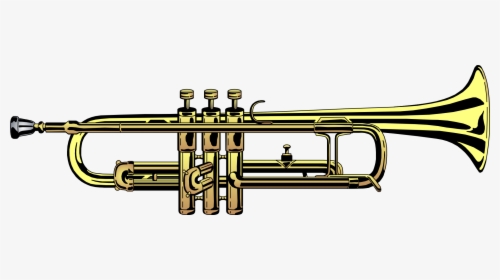Clip Art Trumpet Free Clipart Library - Transparent Background Trumpet Png, Png Download, Free Download
