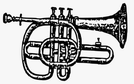 Bugle,musical Instrument,bicycle Drivetrain Part - Cornet, HD Png Download, Free Download