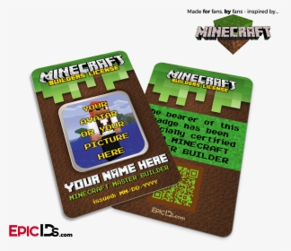 Minecraft Inspired "personalized - Paper Product, HD Png Download, Free Download