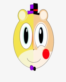 Fnaf Two Sides Face Of Fredbear And Toy Freddy By Ravene20 - Cartoon, HD Png Download, Free Download