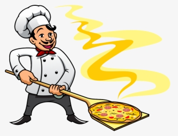 Do Pizza Catering Industry Chef Cartoon Background - Padeiro Com Paõ Desenho, HD Png Download, Free Download