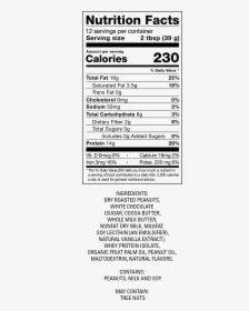 Hersheys Cookies And Cream Nutrition Facts, HD Png Download, Free Download