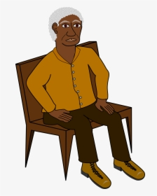 Sitting Big Image Png - Man Sitting On A Chair Clipart, Transparent Png, Free Download