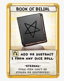 Book Of Belial - Binding Of Isaac Four Souls Loot Card, HD Png Download, Free Download