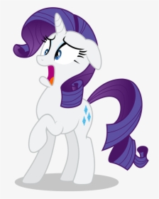 Ears Clipart Unicorn - My Little Pony Rarity Scared, HD Png Download, Free Download