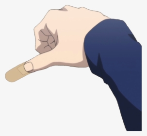 #arm #hand #bandaid #art #anime - Anime Hand Transparent Bandaid, HD Png Download, Free Download