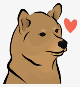 Heart Shiba Dog Love Sadniggahours Pupper Drawing Sketc, HD Png Download, Free Download