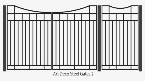 Transparent Metal Gate Png - Art Deco Wrought Iron Gate, Png Download, Free Download