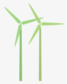 Wind-farm - Green Windmill Png, Transparent Png, Free Download