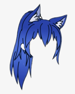 Gacha Gachalife Gachahair Gachalifehair Hair Blue Gacha Life Hair Edits Hd Png Download Kindpng