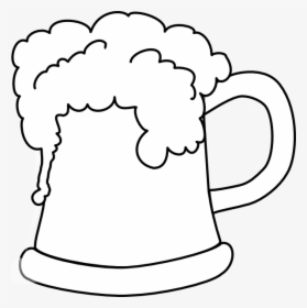 Royalty Free Stock Mug Outline Clip Art - Beer Mug B&w, HD Png Download, Free Download