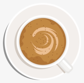 , Coffee In The Cup - Top View Coffee Png, Transparent Png, Free Download