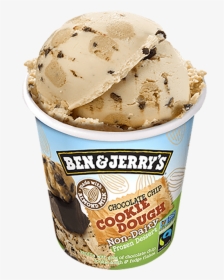 Chocolate Chip Cookie Dough Non-dairy Frozen Dessert, - Ben And Jerry's Non Dairy Cookie Dough, HD Png Download, Free Download