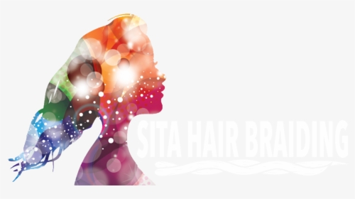 Sita Hair Braiding - Colorful Woman Silhouette, HD Png Download, Free Download
