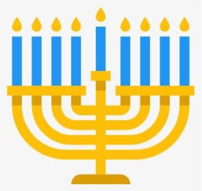 The Icon Is A Depiction Of A Menorah, The Most Common - Hanukkah Graphics Transparent Background, HD Png Download, Free Download