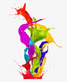 Painted Splashed Art Color Abstract Wallpaper Paint - Painting Color Png, Transparent Png, Free Download