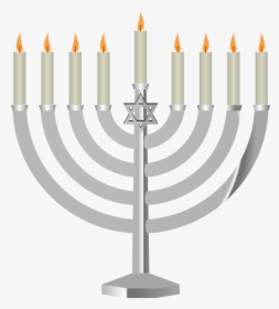 Hanukkah Png - Menorah Clip Art Black And White, Transparent Png, Free Download