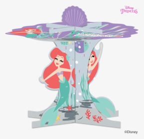 Disney Princess Ariel Under The Sea Party Cupcake Stand" - Sirenetta Party, HD Png Download, Free Download