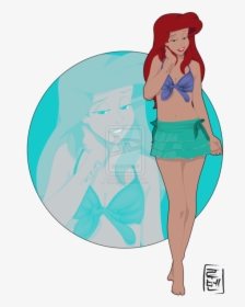 Disney, Ariel, And Princess Image - Disney Characters In College, HD Png Download, Free Download