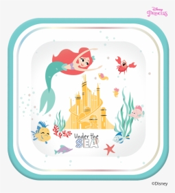 Disney Princess Ariel Under The Sea Party Large Square - Ariel, HD Png Download, Free Download