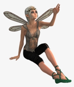 Fee, Elf, Wing, Fairy, Fae, Woman, Beauty, Fantasy - Transparent Png Fairy Woman, Png Download, Free Download