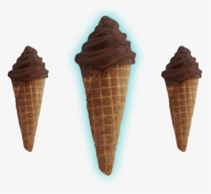 Soft Serve Ice Cream In Cone - Ice Cream Cone, HD Png Download, Free Download