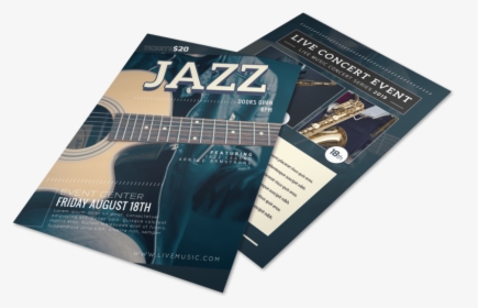 Awesome Jazz Band Flyer Template Preview - Flyer, HD Png Download, Free Download