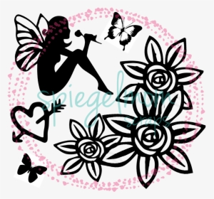 Fairy Land - Fairy Black And White Vector, HD Png Download, Free Download