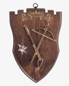 Miniature Flail And Crossbow Display Plaque - Display Flail, HD Png Download, Free Download