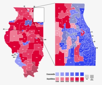 Illinois Election Map 2018, HD Png Download, Free Download