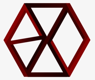 Transparent Penrose Triangle Png - Exo Transparent Background Logo, Png Download, Free Download