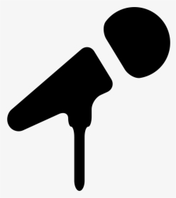 Microphone On Stand - Mic Image Black And White, HD Png Download, Free Download