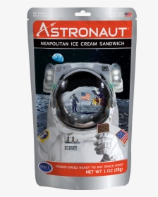 Astronaut Freeze Dried Ice Cream Sandwich Neapolitan - Astronaut Ice Cream Package, HD Png Download, Free Download